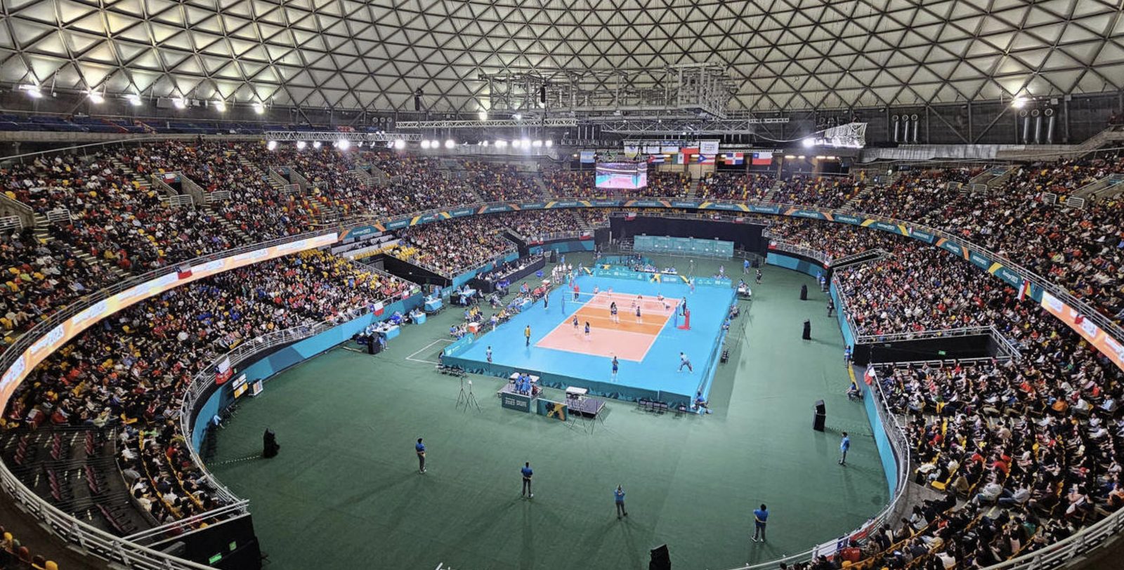 Packed arena during the Pan American Games 2023 in Santiago